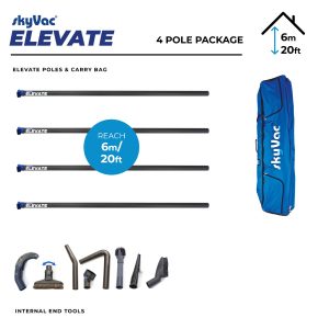 skyVac® Elevate 44mm Clamped Pole Package